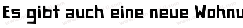 Es gibt auch eine neue Wohnung字体转换